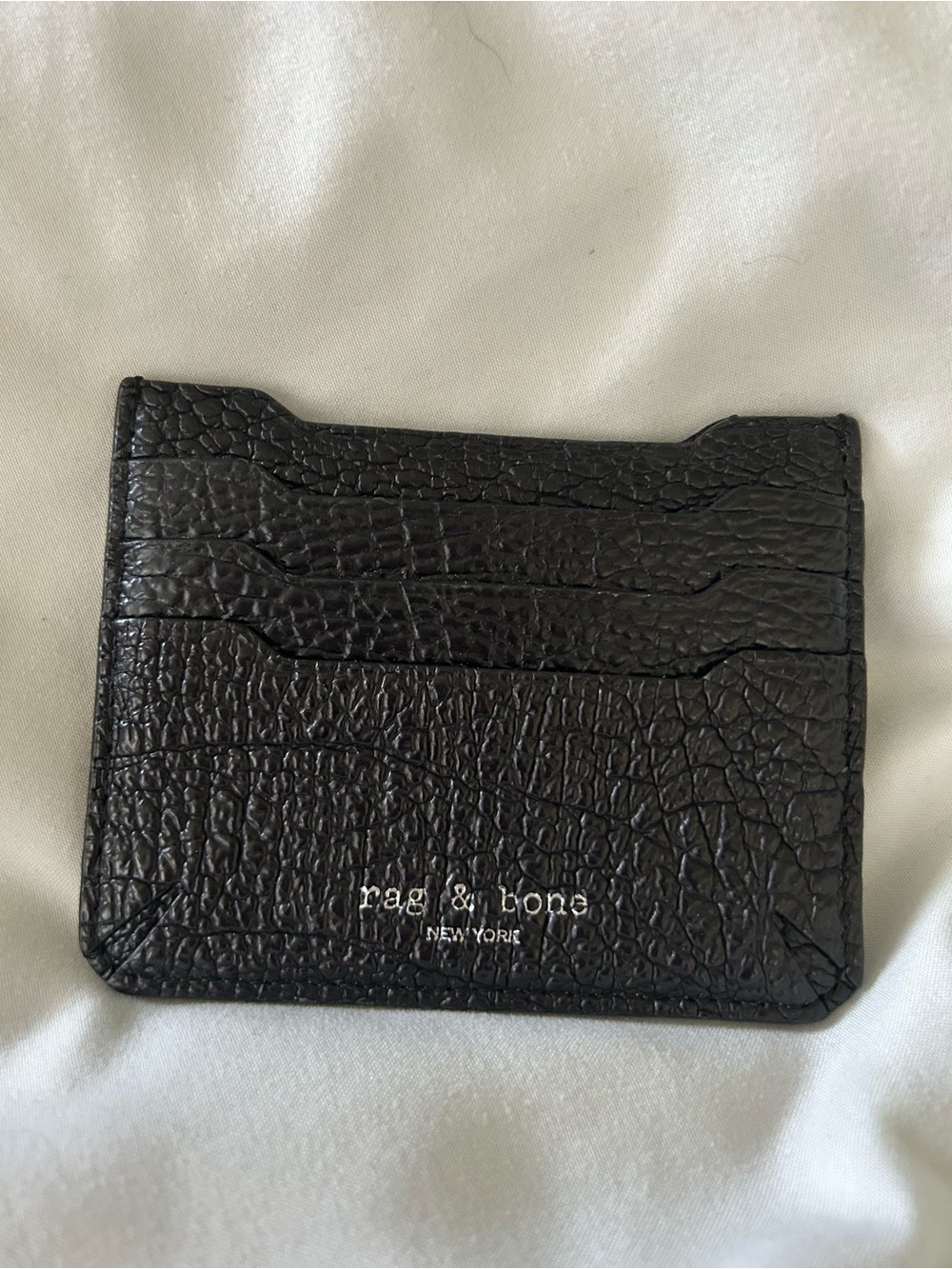 Rag & Bone Embossed Textured Leather Card Case